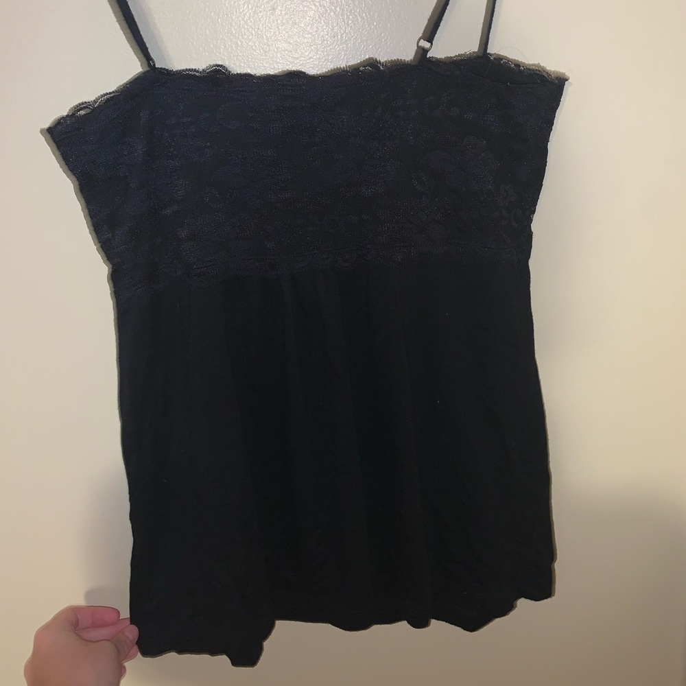 Black tank top